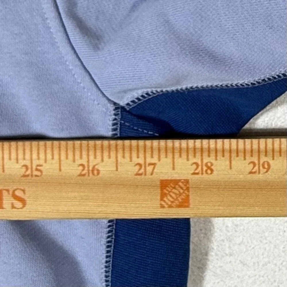 Nike Dri Fit Hoodie Mens 2XL Blue Contrast Zip Pockets Athletic Sweatshirt